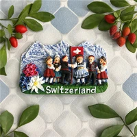switzerland fridge magnet european swiss resin fridge magnet our fine and vivid swiss children