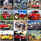 5D алмазная живопись мультяшный автомобиль полная квадратная и круглая Алмазная мозаика краска Алмазная вышивка крестиком DIY искусство суперкар трактор