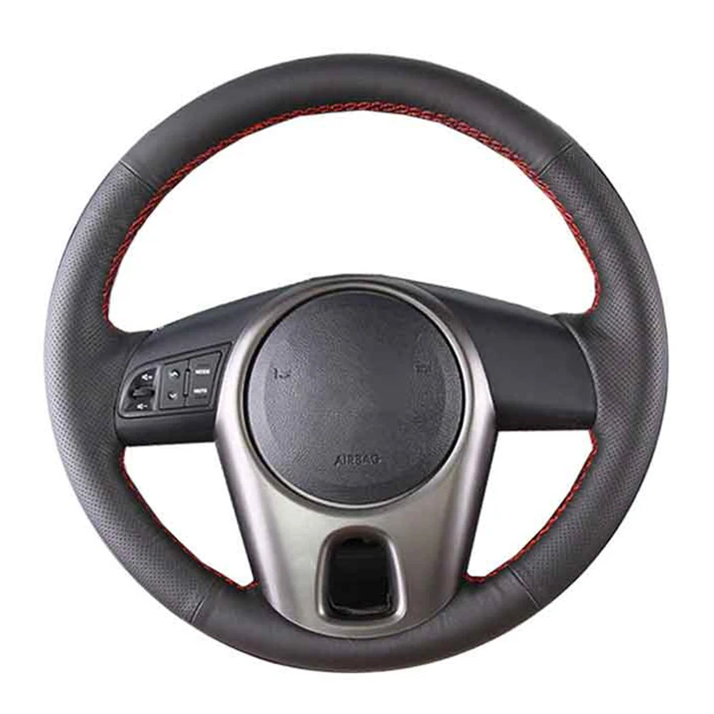 DIY по индивидуальному заказу плетение Крышка для рулевого колеса автомобиля Kia