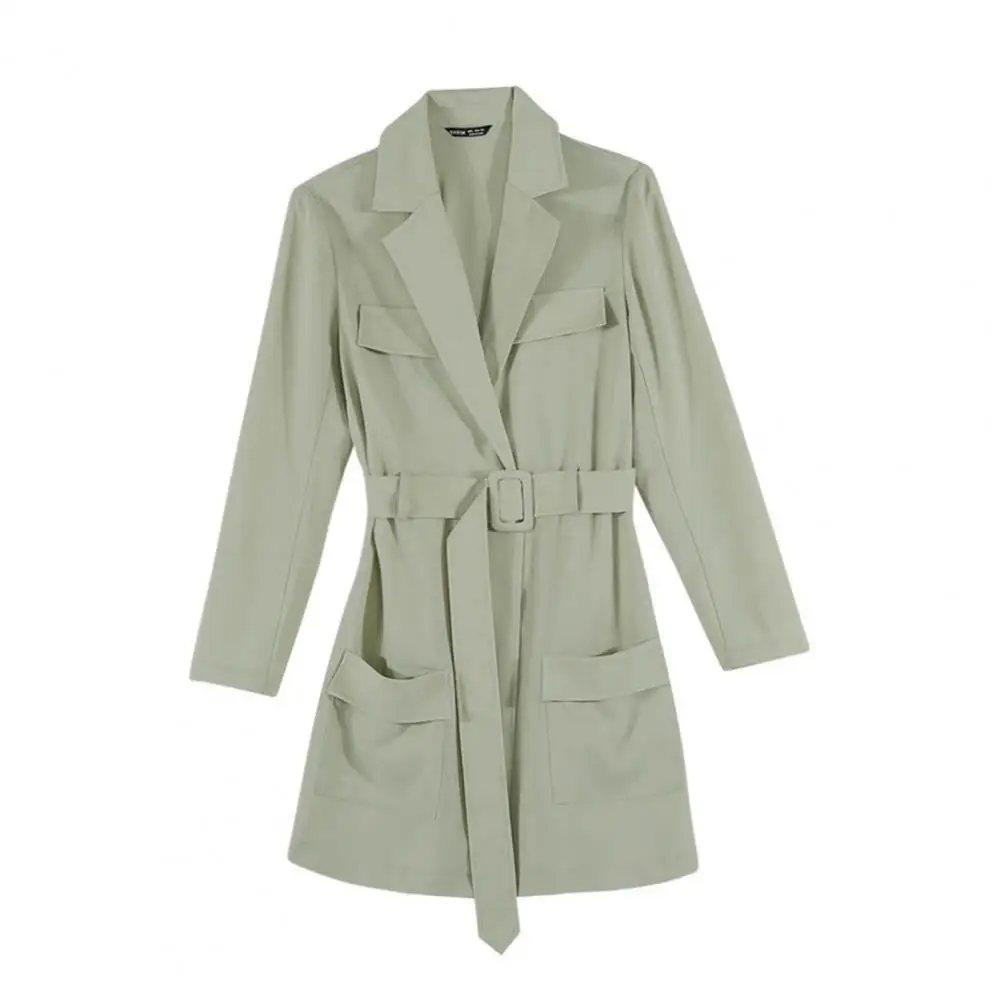 

Women Fashion Polyester Solid Color V-neck Long Sleeve Waist Slimming Warm Coat Long Sleeve Waist Slimming Warm Coat