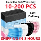 10-200 шт., Одноразовые Дышащие медицинские защитные маски для лица