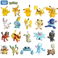 pokemon 3 7cm pet collection decoration anime figures pikachu squirtle eevee vulpix litten sylveon high quality action model toy