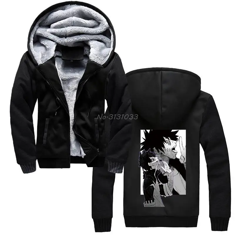 

Толстовка с капюшоном в стиле аниме «Моя геройская Академия» Dabi, Мужская утепленная толстовка унисекс, куртка с капюшоном, уличная одежда