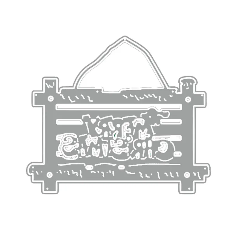 Grite 2020 Рождественская бирка металлические стальные Вырубные штампы трафареты