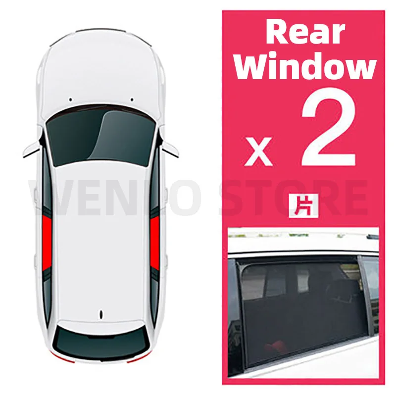 WENLO для Honda freed City Crossroad SHUTTLE EDIX MOBILIO Магнитная Автомобильная боковая шторка от солнца, сетчатая Автомобильная шторка - Color: Rear Side Window