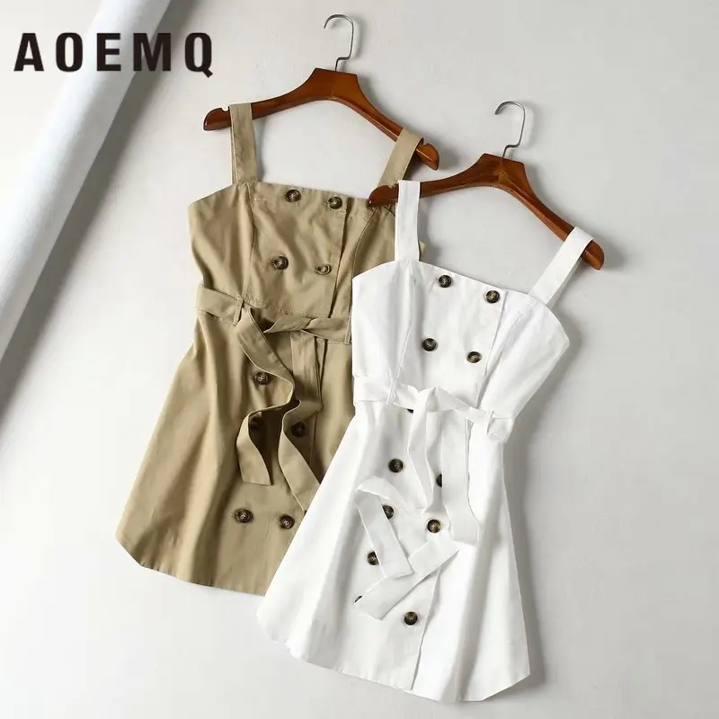 AOEMQ сексуальные платья без бретелек с открытыми плечами модные пляжные летние