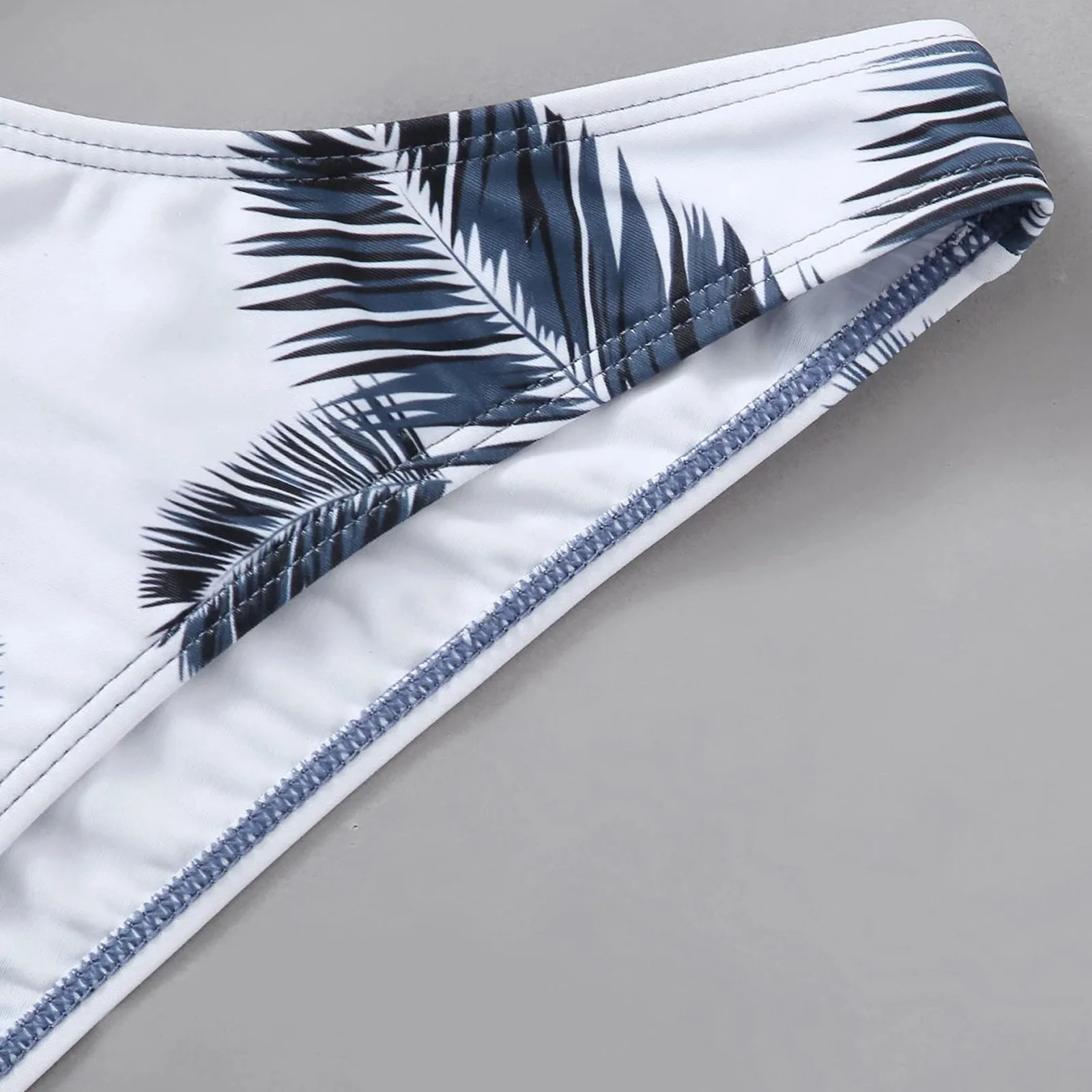 

Women Leaf Print Wrap Bikini Set Push Up Swimsuit Beachwear Padded Swimwear Bikini Set Swimsuit E Swimwear DROPSHIPPING 2021