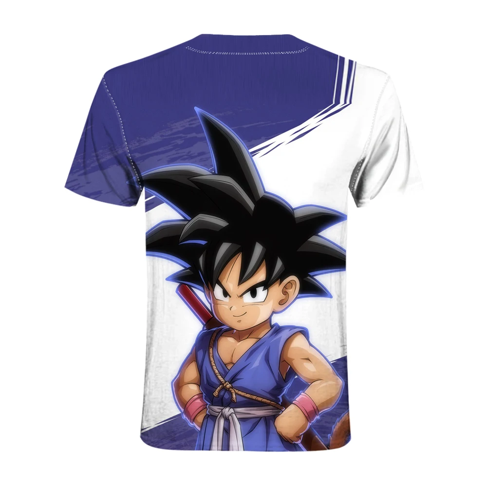Супер Saiyan 3D футболка аниме драконий жемчуг Z Goku летние модные футболки для