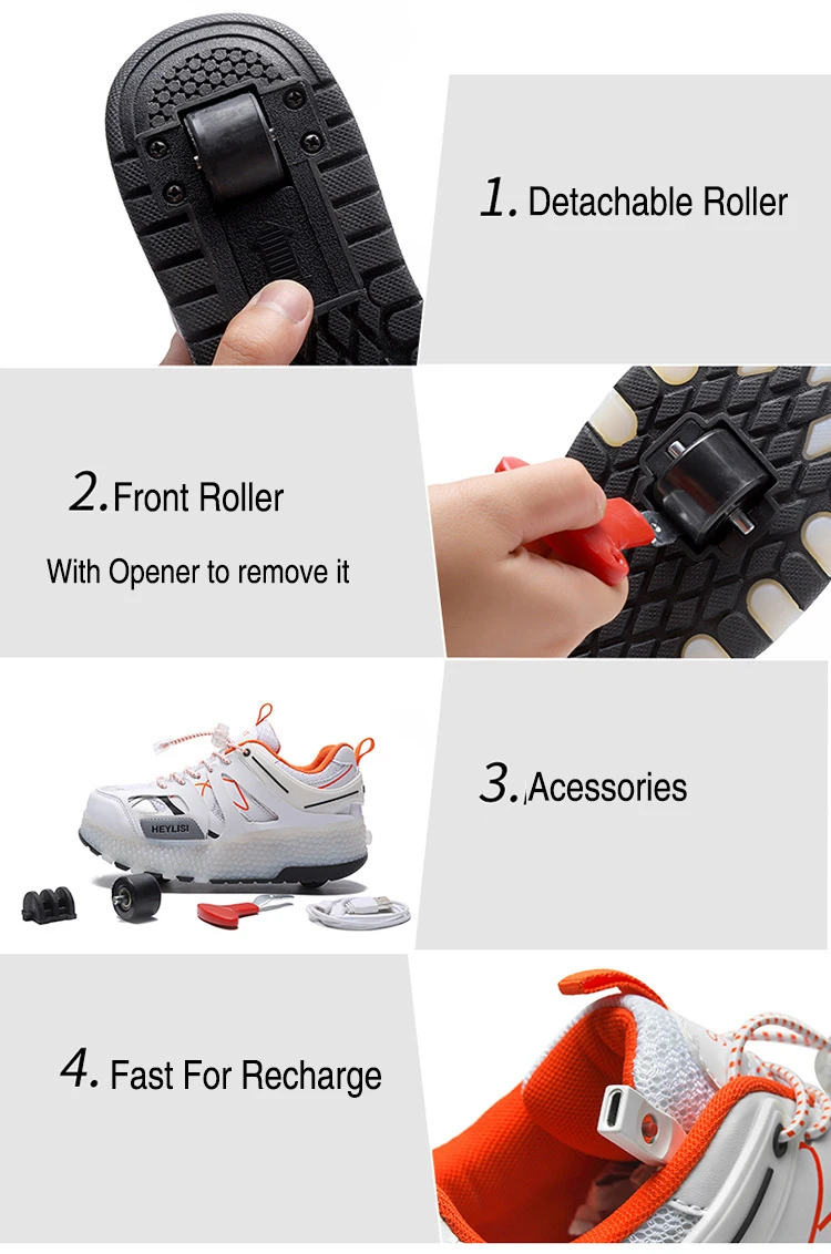 B & G светодиодный светильник для скейтбординга на колесах детская обувь Мужская