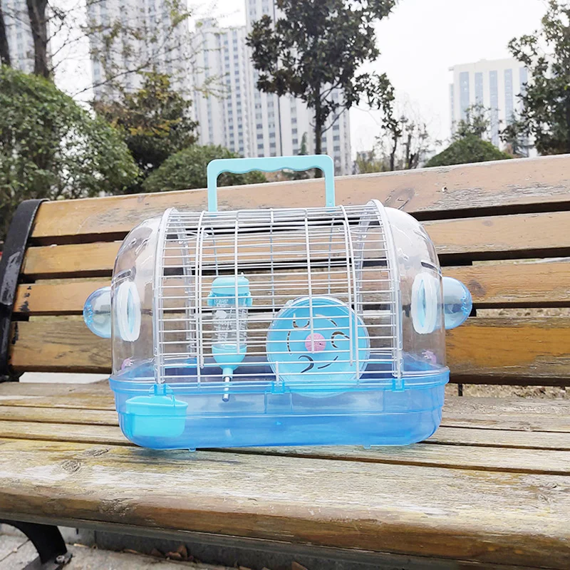 Клетка для домашних животных прозрачный домик хомяка портативная морская свинка