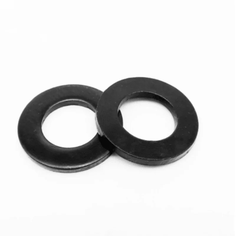 5/50pcs M2 M2.5 M3 M4 M5 M6 M8 M10 M12 M14 M16 M20 M22 M24 GB97 DIN125 Black Grade 8.8 Carbon Steel Flat Washer Plain Gasket Pad |
