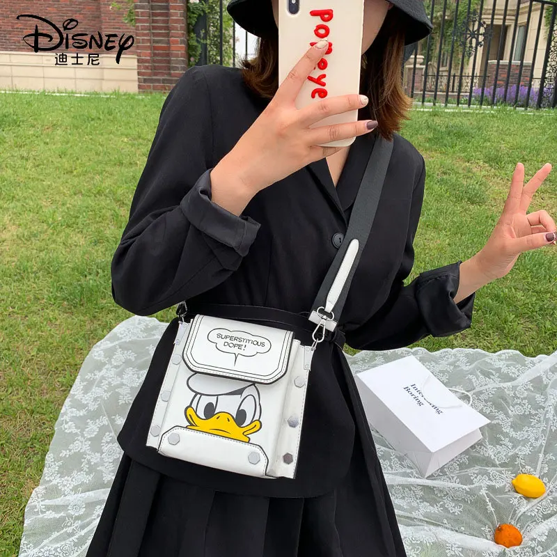 Женская сумка Disney Дональд Дак Дамский мессенджер с героями мультфильмов Сумочка