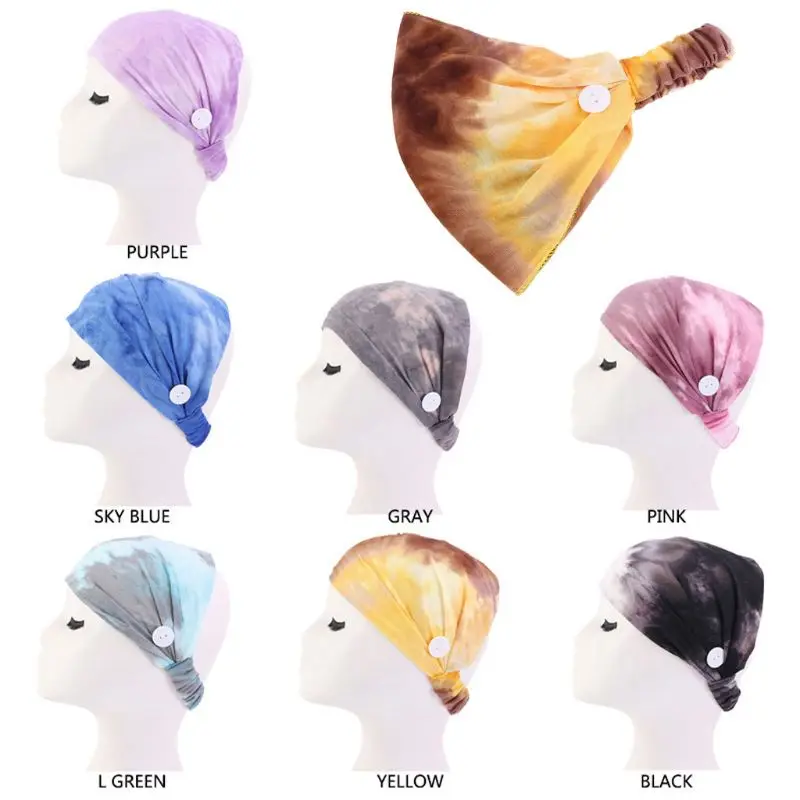 

Повязка на голову женская, на пуговицах, с защитой ушей