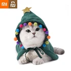 Одежда для домашних животных XiaoMi, накидка для кошек, Рождество, Хэллоуин, забавная, флисовая, ветрозащитная, теплая, милая, изысканная, поставка для домашних животных YouPin
