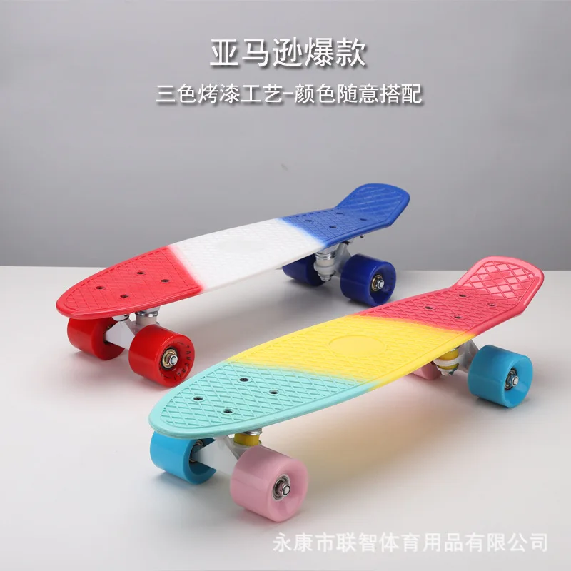 

Skateboards Retro Skate Board Mini Cruiser Longboard Girls Boys Ready to Ride Peny Skate Board