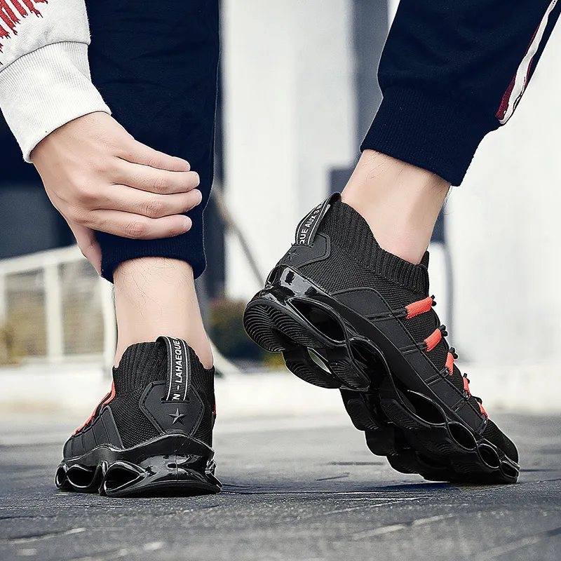 Новинка Модные дышащие кроссовки беговые удобная спортивная мужская обувь