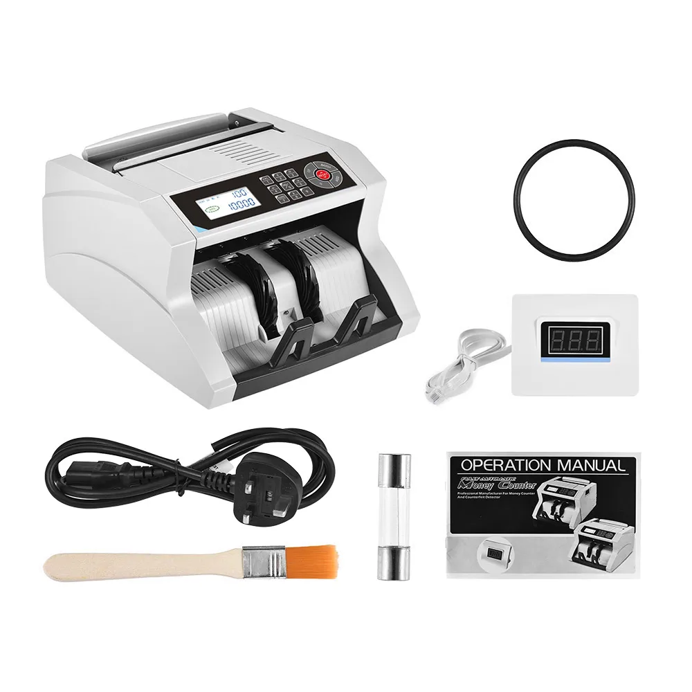 Настольный автоматический/ручной счетчик банкнот для денег Счетная машина ЖК