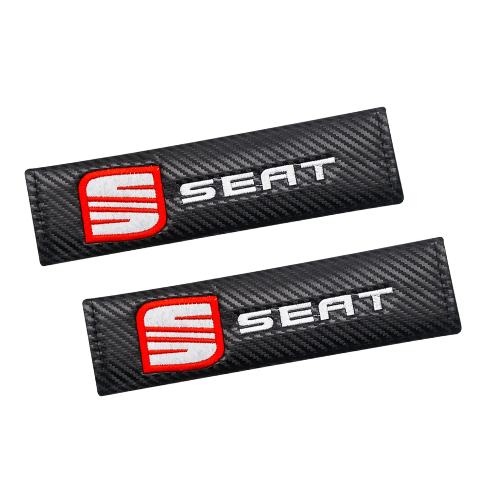 

Car Seatbelt Emblem Seat Belt Cover Protector Safety Belt Shoulder Padding For Seat Leon Mk3 Ibiza 6l Cupra Ateca Car Accessorie