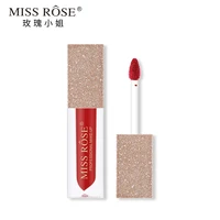 miss rose moistening velvet mist lip glaze beauty makeup waterproof matte lip gloss lipstick wholesale makeup gift for girl