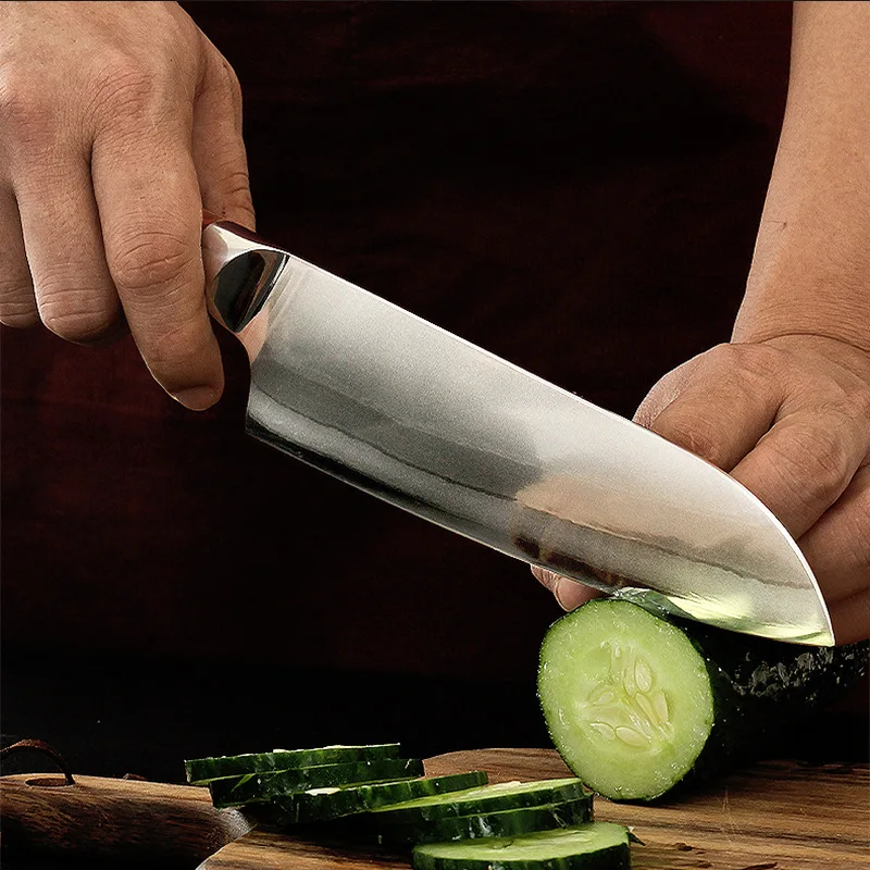 Новый 7-дюймовый кухонный нож шеф-повара 9-слойный композитный Профессиональный