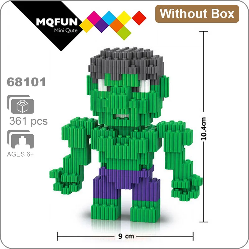 68101 Without Box Linkgo Мститель супер герой Железный человек Человек-паук танос фигурки мини строительный блок кирпичи Сборная модель обучающая игрушка - Цвет: 68101 Without Box