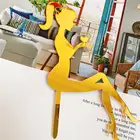 5 шт. на высоком каблуке красивой девушкой торт Палочки нежный красивая девушка торт Топпер акрил красивая девушка торт украшения
