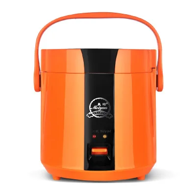Orange Kbxstart многофункциональная рисоварка с мини изоляцией, Электрический горшок для риса, кухонный быстрый нагрев, кастрюля для приготовления пищи 1-2 человек, 1.2л - Цвет: Orange