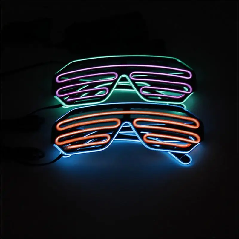 

New Led Illuminated Blinds Glasses Bar Party Performance Decor Props Festival Celebration Activity Atmosphere Flashing Light