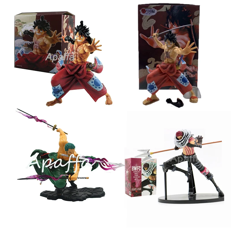 

15cm One Piece BWFC2 Charlotte Katakuri Luffy Roronoa Zoro PVC Action Figures Toys Fans Collectible Model Toy Children Gift