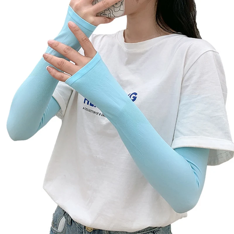 

Arm Sleeves for Men Women Sun Protection Ice Silk Cooling Sleeves to Cover Arm for Driving Cycling Golf Fishing ASD88