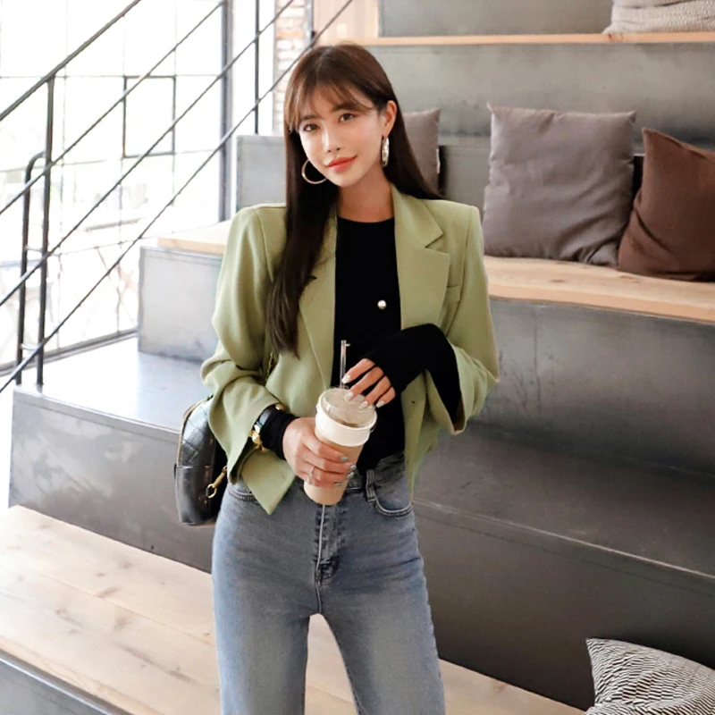 Пальто женское короткое в офисном стиле | Женская одежда