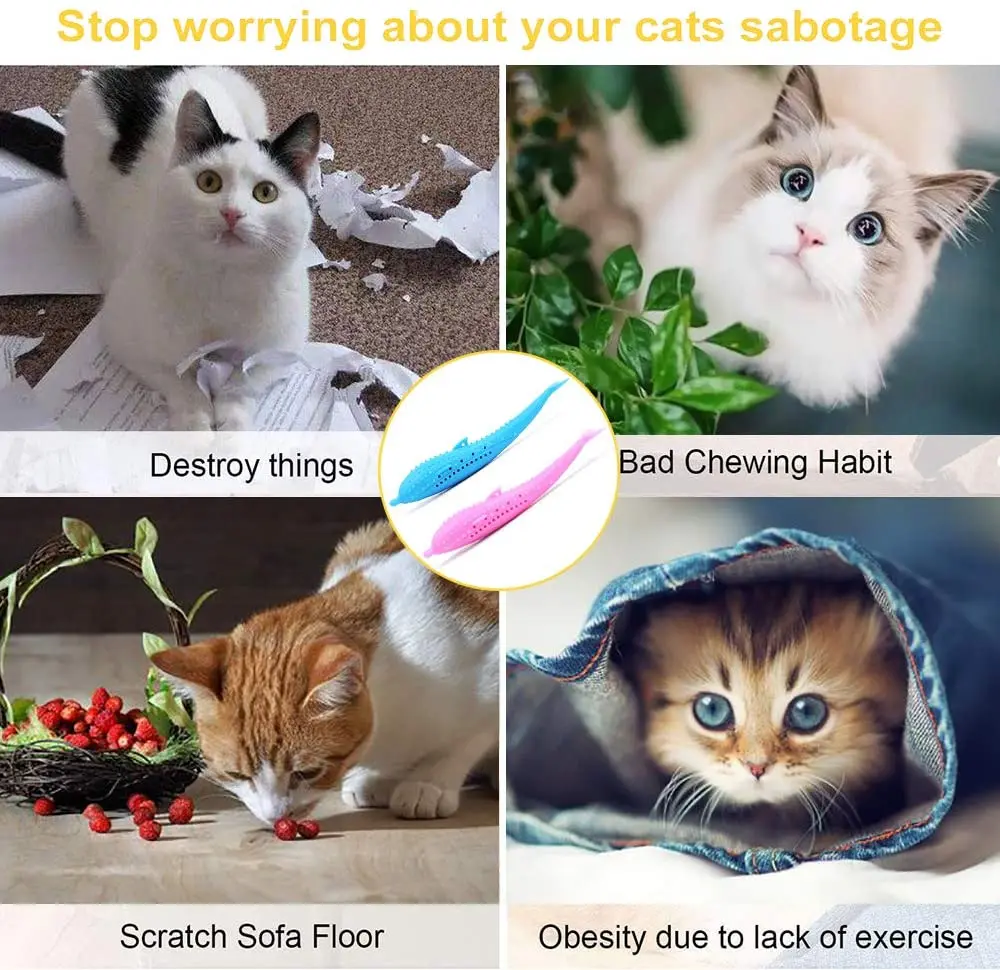 Искусственная кошачья мята чистка зубов искусственная Реалистичная