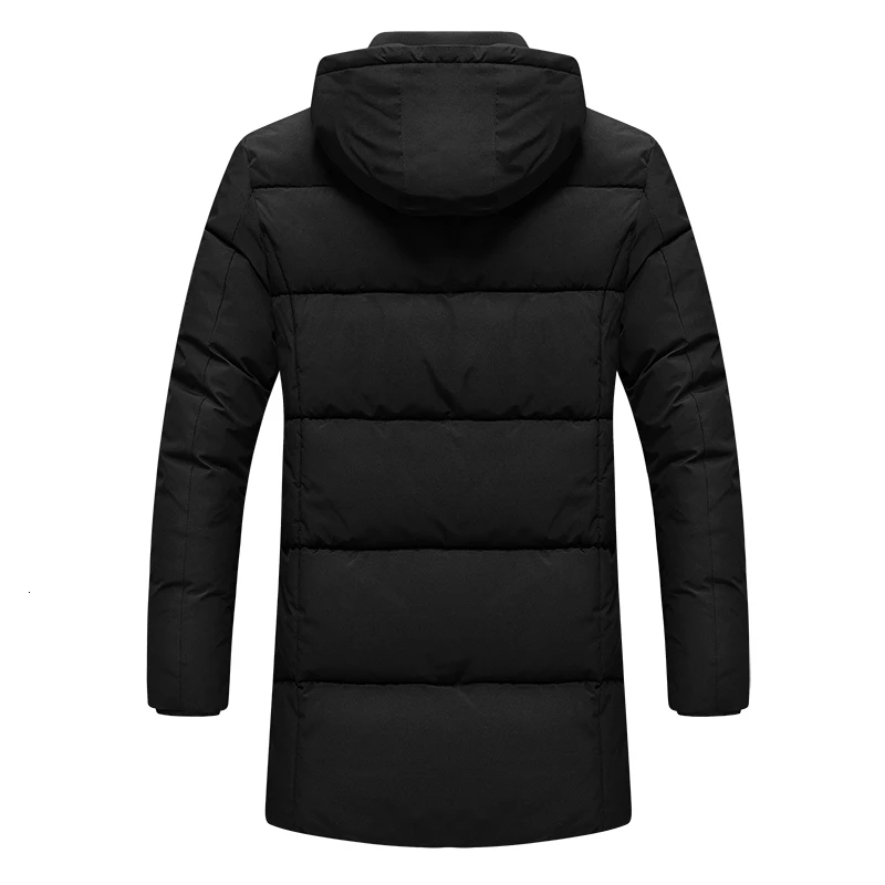 4XL мужские парки с капюшоном на молнии зимняя одежда парки Повседневная одежда мужская куртка пальто на молнии Длинные куртки для мужчин теплые