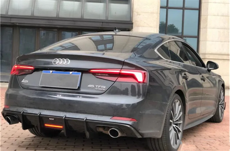 Передний и задний спойлер из углеродного волокна для Audi A5 S Line S5 B9 2017 2018 2019 2020
