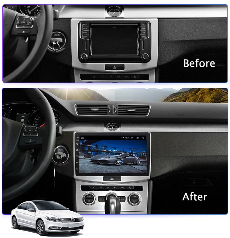 10 1 дюймовый Wanqi 10. 0 Автомобильный GPS-навигатор для Volkswagen Magotan CC passat 7 B7 2012 2013 2014 2015-2018