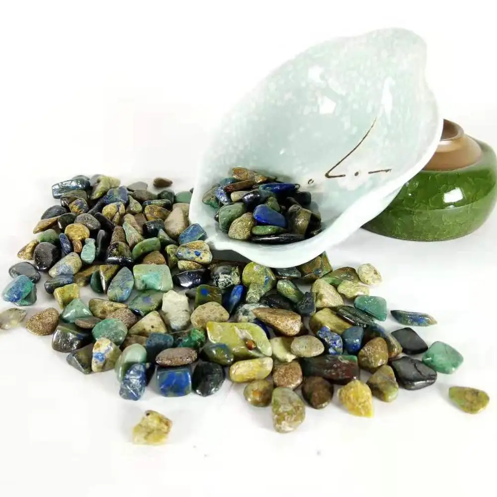 Полированные камни Fynchenite гравий хризоколла кварцевый кристалл 100 г 10-15 мм новый