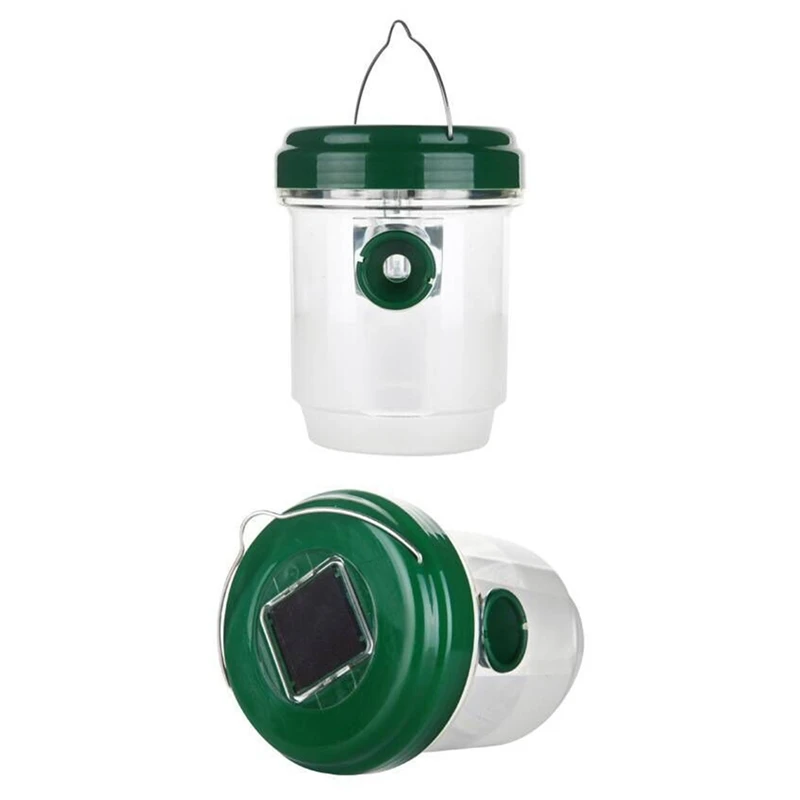 

LED Solar Bee Trap Outdoor Wasp Trap Solar Powered Effective Hornet Traps With Light Durable And Reusable For Garden