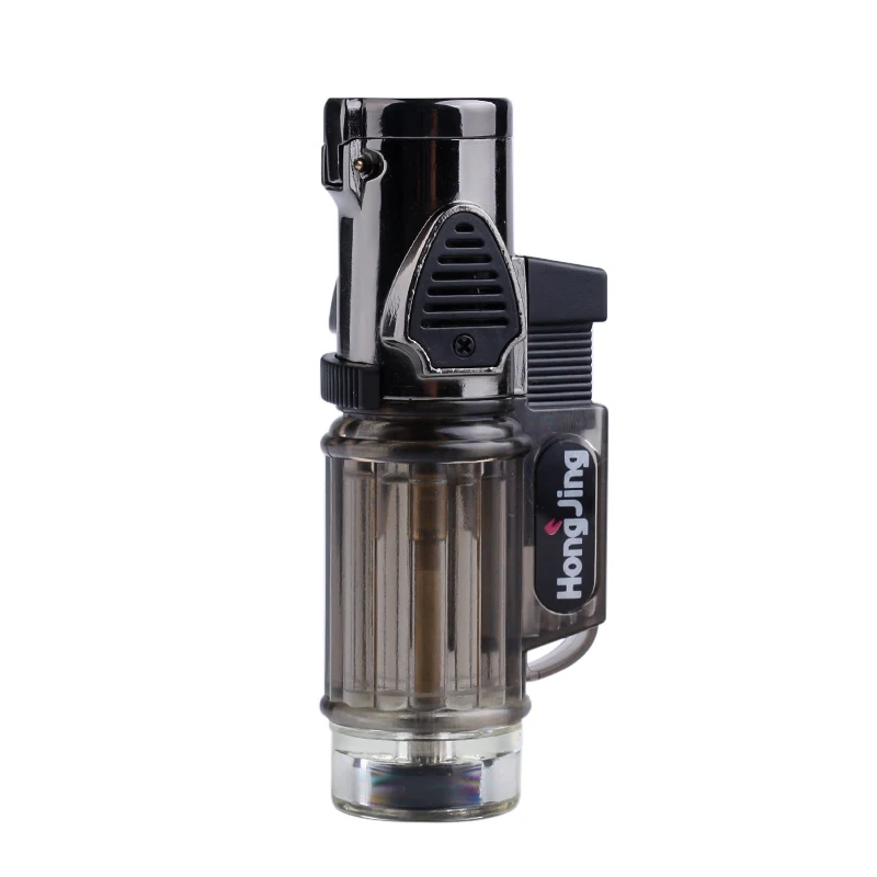 Креативная Бутановая газовая зажигалка. Три прямого струйного пламени.