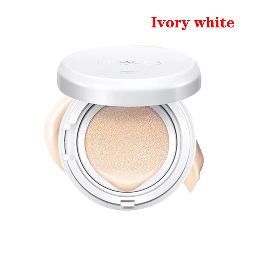 Ivory white BIOAQUA Sunscreen Air Cushion BB CC Cream Concealer Moisturizing Foundation Whitening Makeup For Face Beauty Makeup With Refill - Цвет: Ivory white