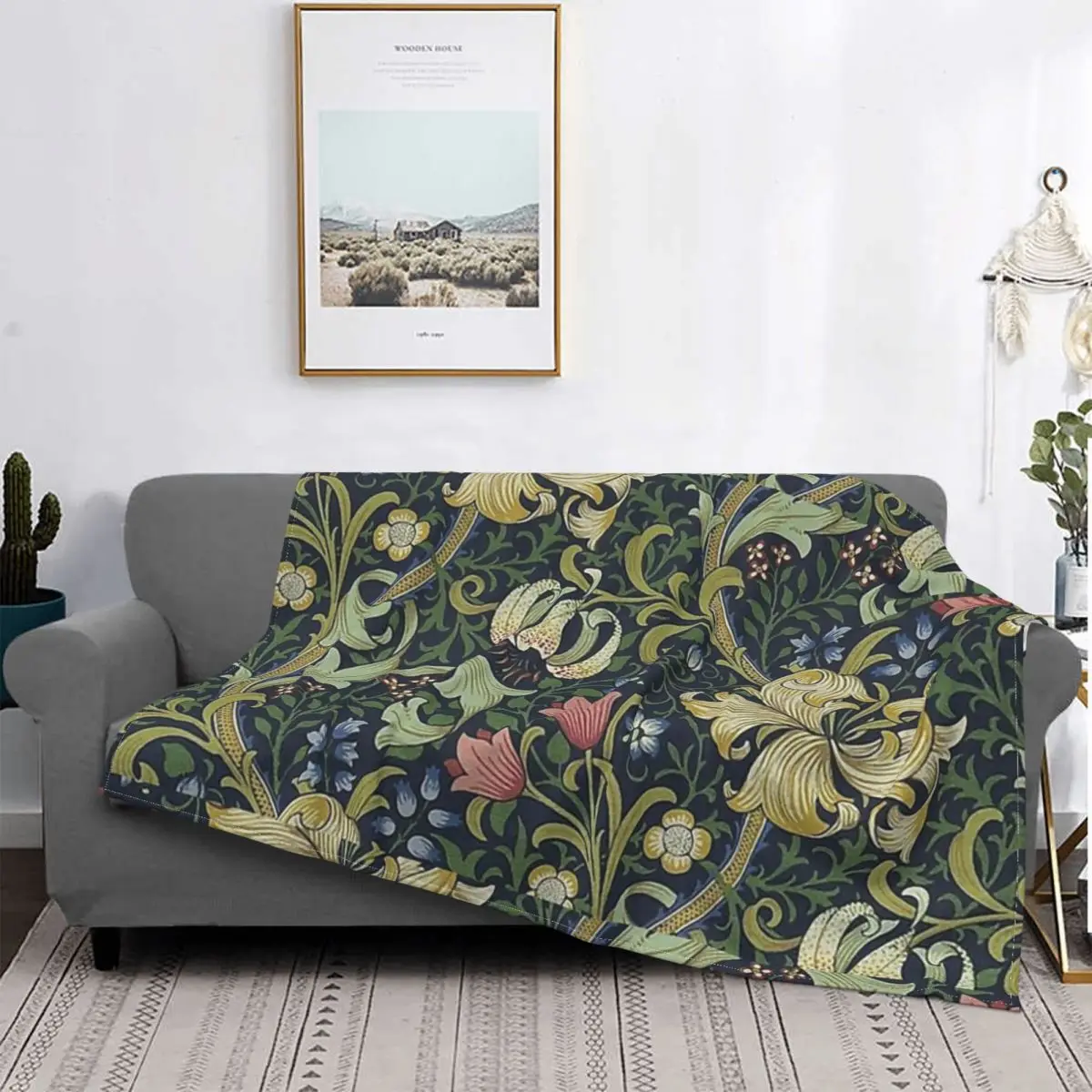 

Manta с покровителем Дорадо Вильяма Морриса, для cama colcha, alfombra a cuadros, manta para Baby