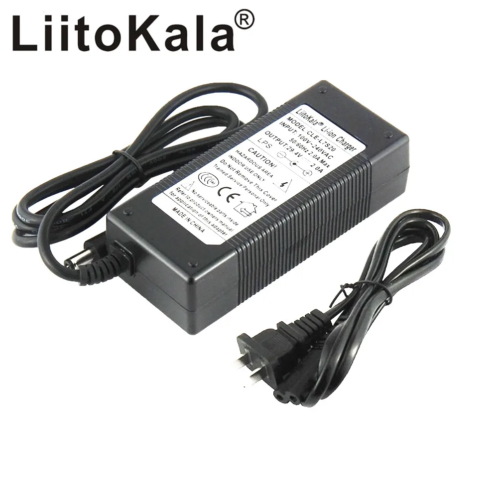 Зарядное устройство LiitoKala для электрического велосипеда 29 4 в 2 А 24 В А|battery