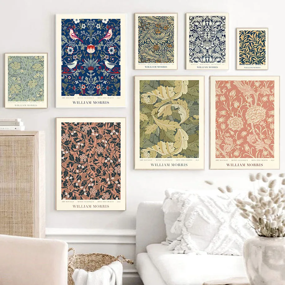 

William Morris Fern Leaves Flower Vintage Wall Art Canvas Painting Nordic Posters And Prints Wall Pictures For Living Room Decor