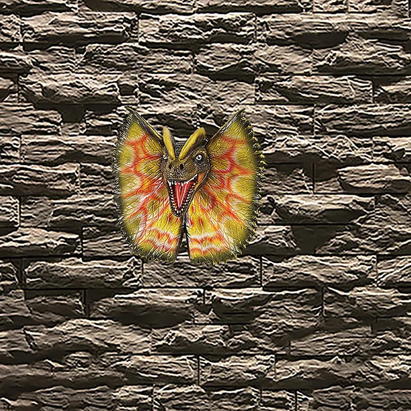 Wall Mounted Dinosaur Bust Head Sculpture Hanging Life-Like Figurine Latex Foam Art Home Decoration | Дом и сад