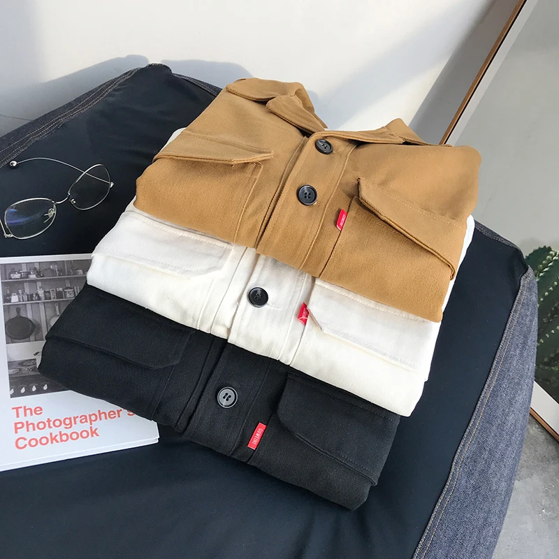 

Hip hop men's summer 2020 casual jacket pocket Harajuku fashion loose jacket men's spring fashion jacket