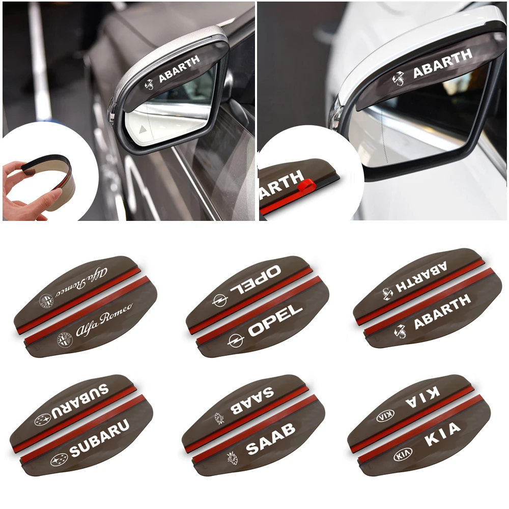 Автомобильные Боковые зеркала заднего вида 2 шт. козырек от дождя бровей