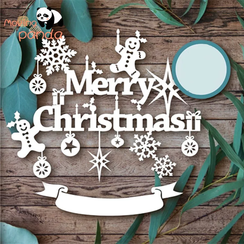 Счастливого Рождества металлические штампы шаблон Новинка для самостоятельного