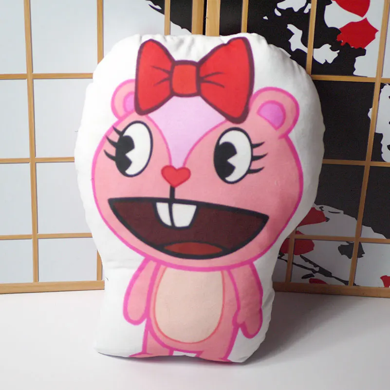 Счастливые лесные друзья плюшевые игрушки HTF ореховый Flippy с нарисованными Giggles