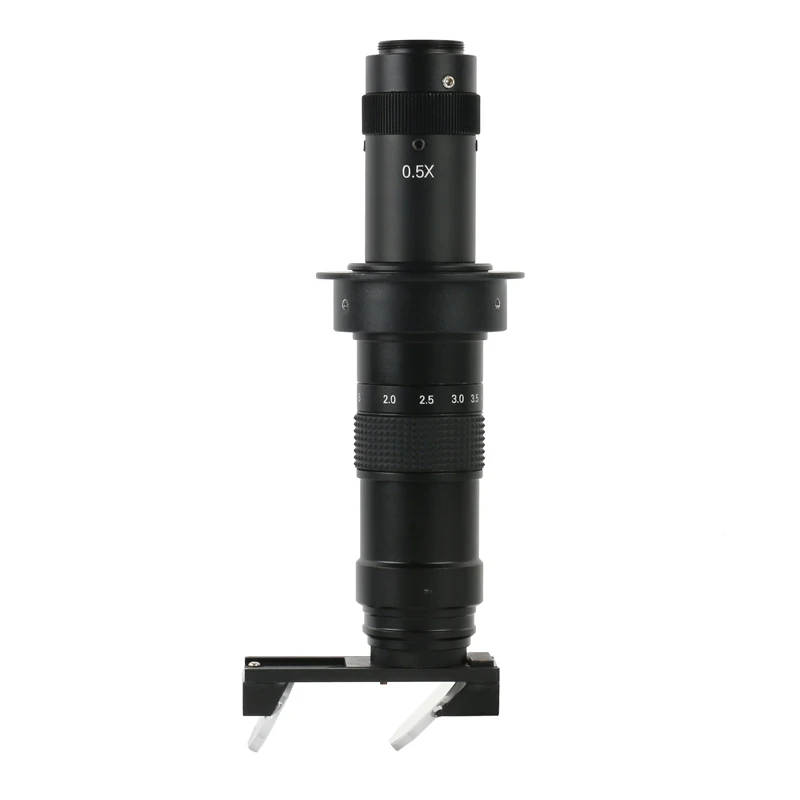 

Monocular Video Microscope 180X 300X C Mount Zoom Lens 0.7X-4.5X 2D 3D Freeform Inspection Magnifier For HDMI VGA USB Camera