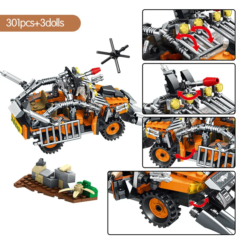 

1053pcs City Police Series Car Building Blocks Military Helicopter Black Hawk Troopers Bricks Toys For Children Gifts
