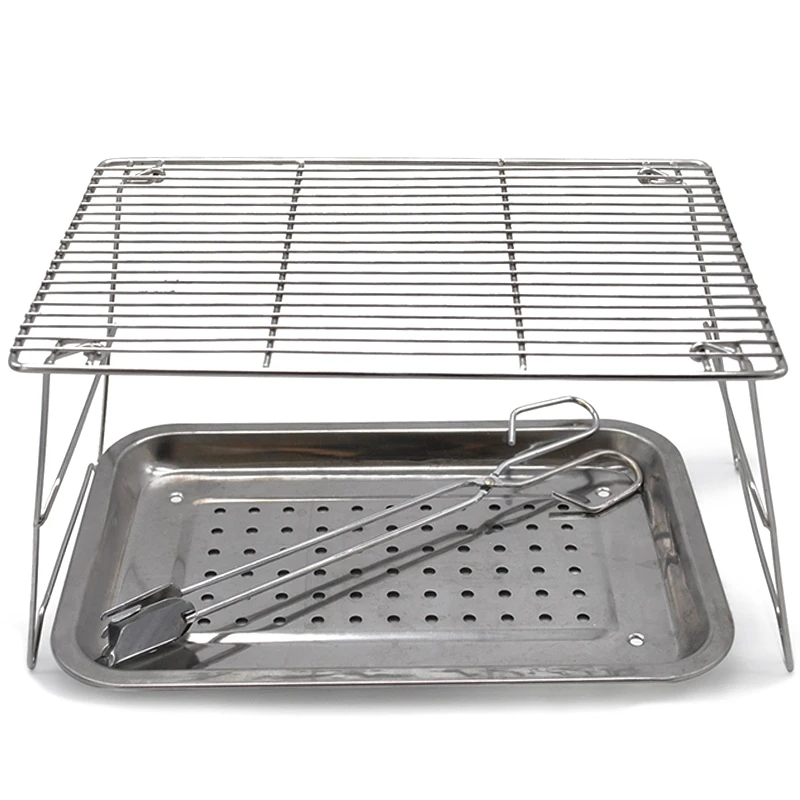 Настольный гриль Портативная Складная маленькая легкая печь мини древесный